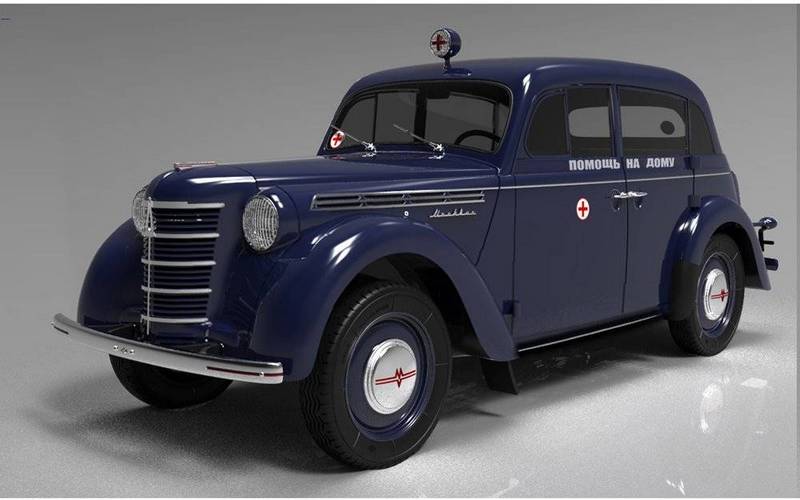 1:18 Ìîñêâè÷ 400-420Ì 1954 Ñêîðàÿ ïîìîùü (dark blue)