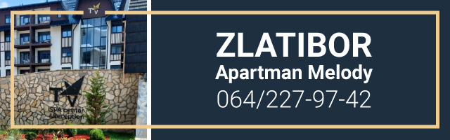 Apartman Melody nalazi se u kompleksu Titova vila Zlatibor svega 800m od jezera u najlepšem delu Zlatibora
