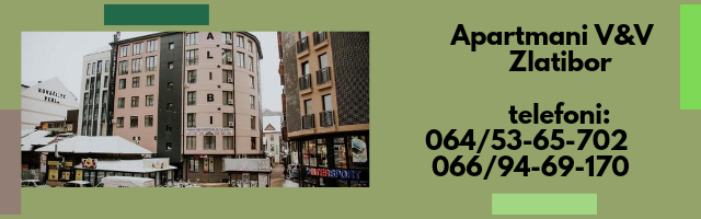 Apartmani V&V nalaze se na adresi “ Tržni centar bb” u samom centru Zlatibora u sklopu hotela Alibi.