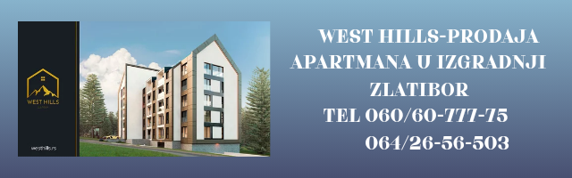 Prodaja apartmana u izgradnji – objekat West Hills - Zlatibor
