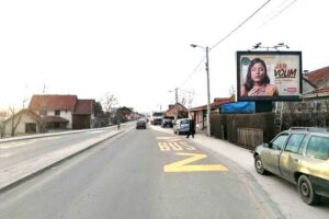 Bilbord BB-425-A, površina 4x3 metara, lokacija bulevar Tanaska Rajić, odmah nakon skretanja sa kružnog toka na tranzitu, u pravcu centra Čačka
