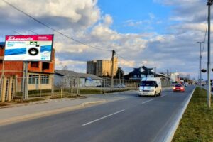 Bilbord BB 432 B, površina 5x2 metara, lokacija ulica Jasički put, tranzit, lice ka centru grada