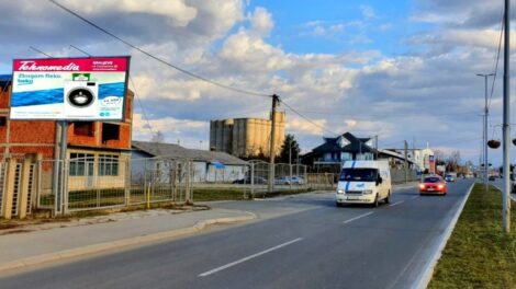 Bilbord BB 432 B, površina 5x2 metara, lokacija ulica Jasički put, tranzit, lice ka centru grada