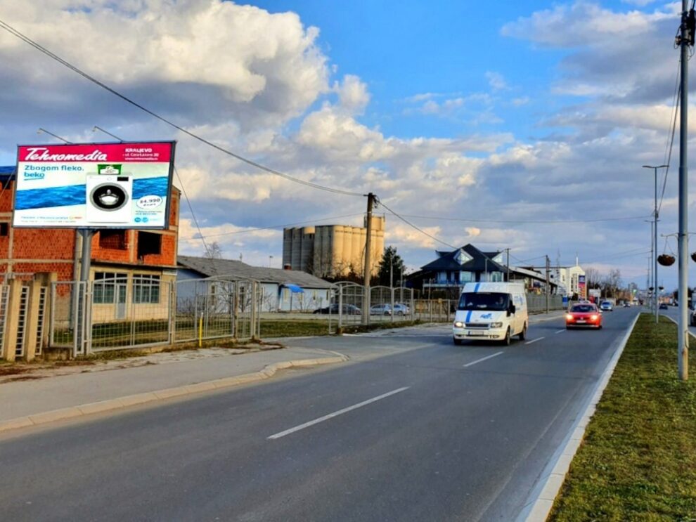 Bilbord BB 432 B, površina 5x2 metara, lokacija ulica Jasički put, tranzit, lice ka centru grada