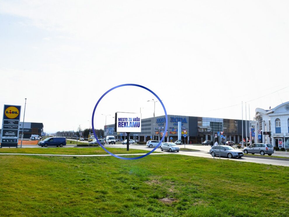 Led ekran 126, površina 4x3 metara, lokacija Krfska ulica, kod Rode, Kruševac