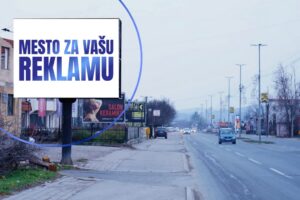 Led ekran 129, površina 4x3 metara, lokacija Jasički put, u pravcu centra Kruševca