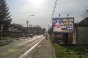 Bilbord BB 439 A, 4x3 m, osvetljen - ulica Ilije Garašanina, ispred stadiona u smeru ka centru ulaz u grad iz Lazarevca u blizini hotela Izvor