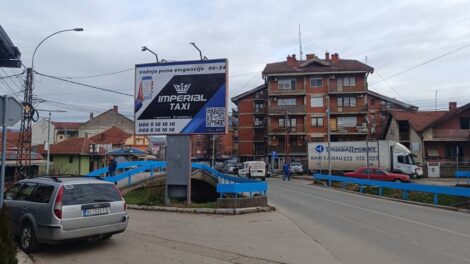 Bilbord BB-464, površine 4x3 metara, osvetljen - Zanatski centar, Tromost u pravcu centra Vlasotinca