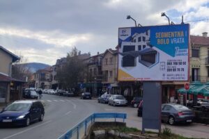 Bilbord BB-465, površine 4x3 metara, osvetljen - Zanatski centar, Tromost u pravcu Leskovca